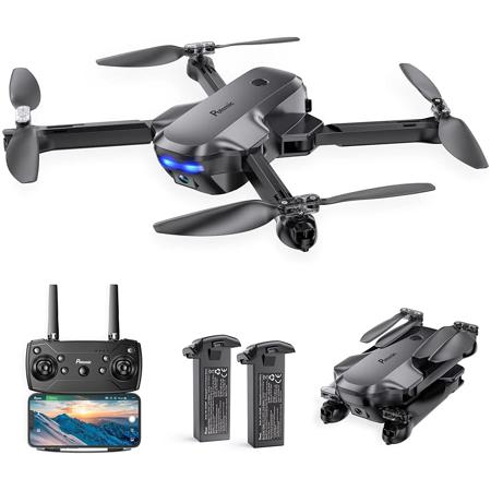 Potensic P4 Foldable FPV RC Drone with 1080P HD Camera and Dual Batteries