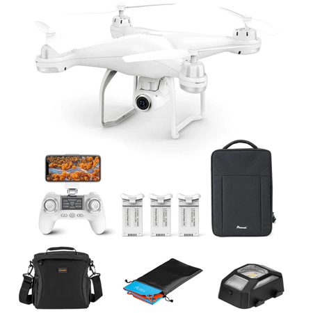 Potensic T25 2K GPS RC Drone with Strobe Light, Landing Pad and Shoulder  Bag SPWT250131 K