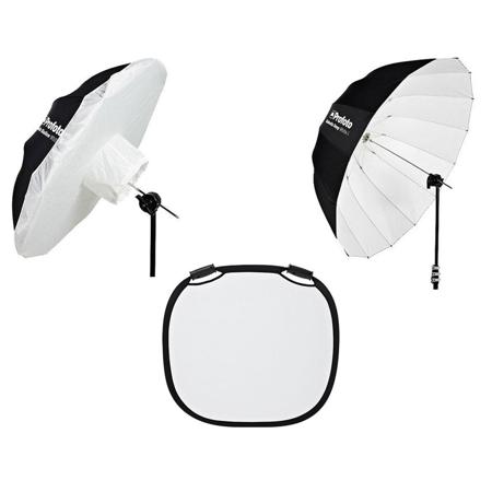 Profoto Deep 51" White Umbrella,Large W/Umbrella Diffuser Large/ Large Reflector