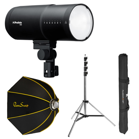 Profoto D30 500W Bi-Color Monolight, Bundle with ParaSnap 36" Octa NewGen Softbox and 9.5' Air-Cushioned Light Stand