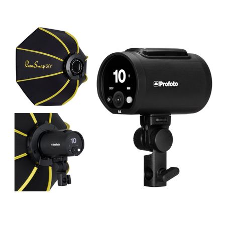 Profoto A2 The Little Big Off Camera Flash Head w/ Glow 20" Octa Softbox