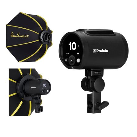 Profoto A2 The Little Big Off Camera Flash Head w/ Glow 24" Octa Softbox