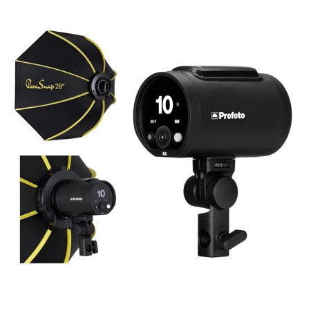 Profoto A2 The Little Big Off Camera Flash Head w/ Glow 28" Octa Softbox