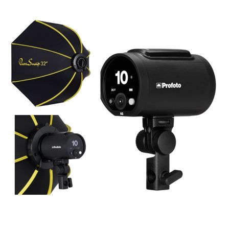 Profoto A2 The Little Big Off Camera Flash Head w/ Glow 32" Octa Softbox