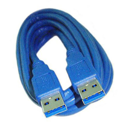 PPA International 6' USB 3.0 SuperSpeed A Male to A Male Cable, Blue