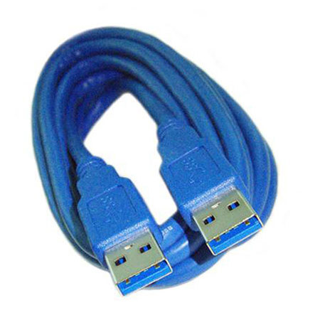 PPA International 10' USB 3.0 SuperSpeed A Male to A Male Cable, Blue