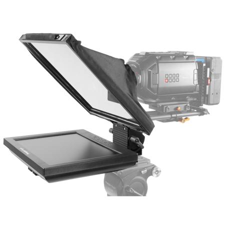 Prompter People Prompter Pal 15mm Rail-Mount Teleprompter with 12" Regular Auto-Reversing Monitor, 12x12" BeamSplitter Glass