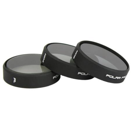 Polar Pro Ultra-Light Filter for DJI Phantom 3 Quadcopter Camera, 3 Pack (Polarizer, ND4, ND8)