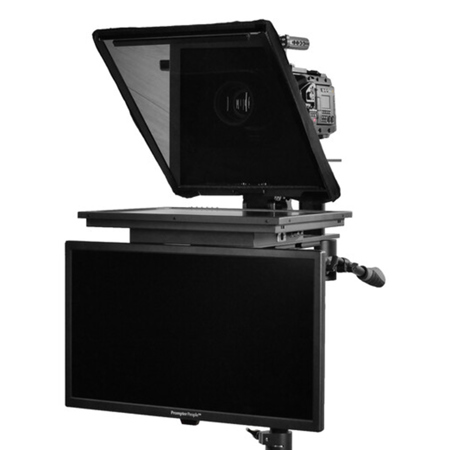Prompter People Q-Gear QPRO Teleprompter with 19" Regular Monitor and 24" 3G-SDI/HDM Talent Monitor