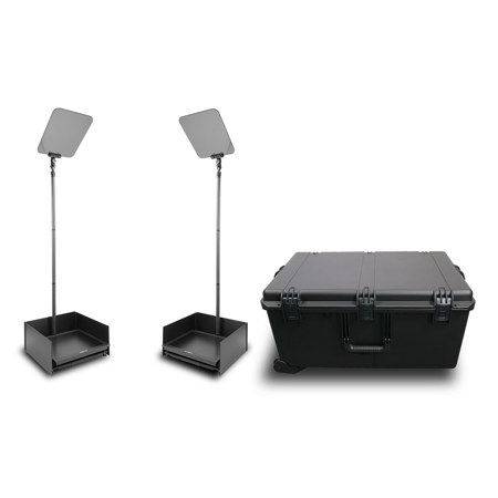 Prompter People StagePro 19" HB Presidential Teleprompter Travel Kit, Pair