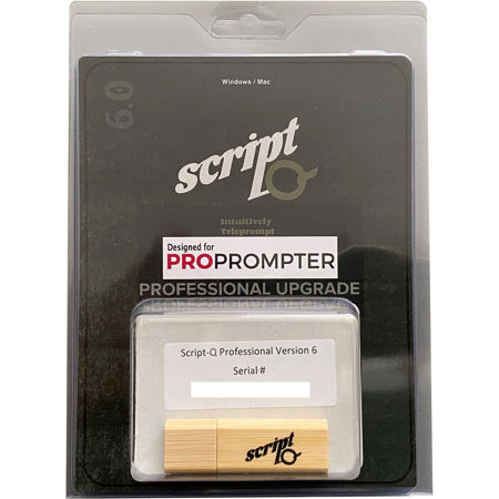 ProPrompter Script-Q Professional Teleprompter V6 Upgrade Software, Mac/Windows