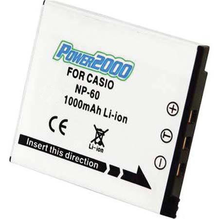 Power2000 NP-60 Replacement Li-Ion Battery 900mAh