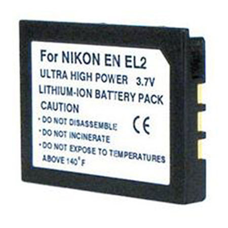 Power2000 EN-EL2 3.7V 1200mAh Rechargeable Lithium-Ion Battery for Nikon Camera