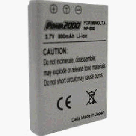 Power2000 NP-900 Replacement Li-Ion Battery 3.7V 800mAh