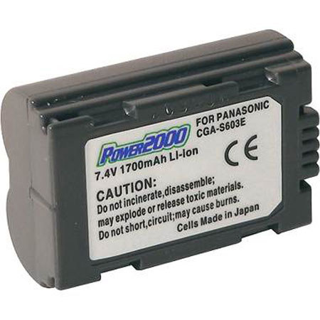Power2000 CGR-S603S Replacement Battery 7.4V 1800mAh
