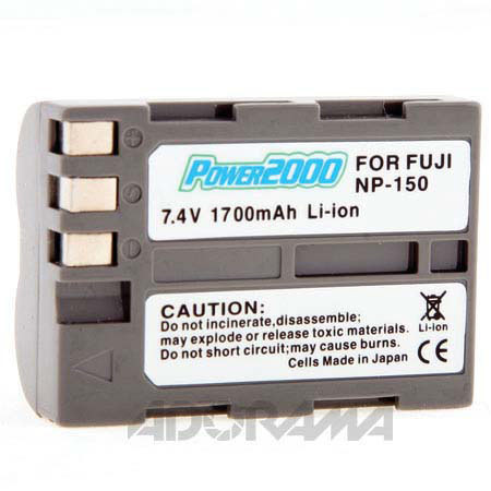 Power2000 NP-150 Replacement Li-Ion Battery 7.4V