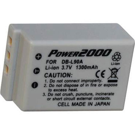 Power2000 DB-L90A Replacement 3.7V Li-Ion Battery