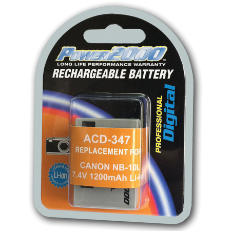 Power2000 NB-10L Replacement Lith-Ion Battery