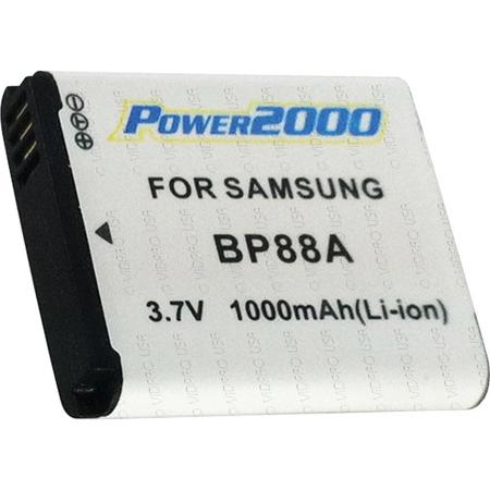 Power2000 BP-88A 3.7V 1000mAh Li-Ion Battery for Samsung DV300 Digital Camera