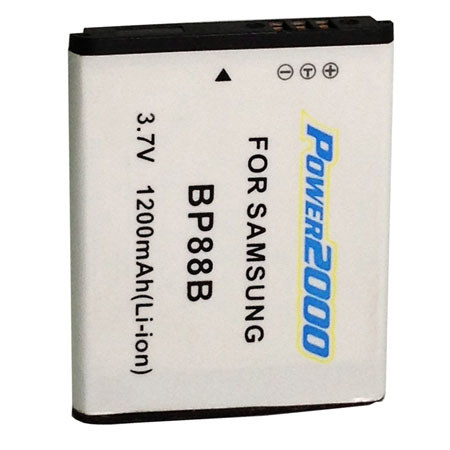 Power2000 BP-88B 3.7V 1200mAh Replacement Li-Ion Battery for Samsung Cameras