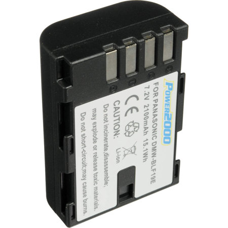 Power2000 DMW-BLF19 7.2V 2100mAh Li-Ion Battery for Panasonic Digital Cameras