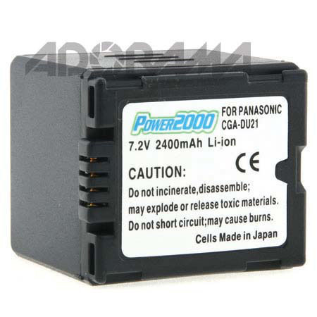 Power2000 CGA-DU21 Replacement Li-Ion Camcorder Battery