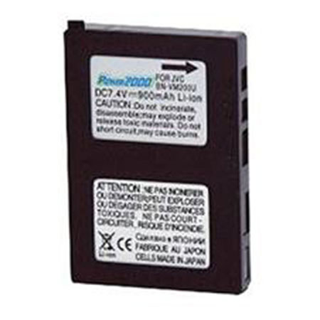 Power2000 BN-VM200U 7.4V 900mAh Replacement Li-Ion Camcorder Battery for JVC