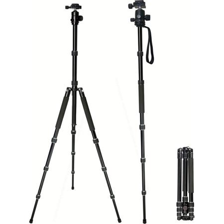 VidPro AT-77 VentureMaxx Professional 4-Section Al Travel Tripod with Ball Head