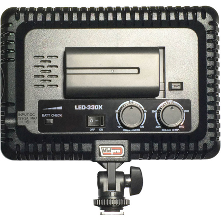 VidPro LED-330X Variable-Color On-Camera LED Video Light Kit - SKU#1446041