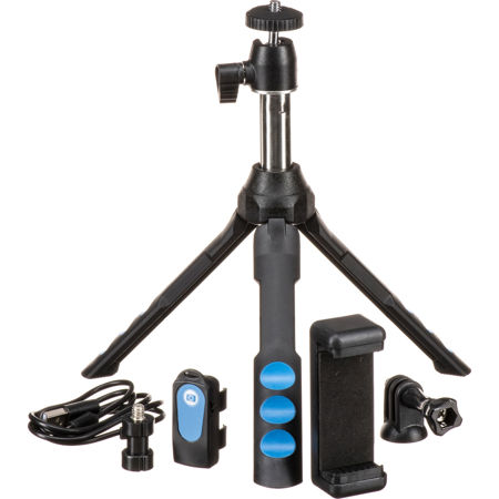 Vidpro 2 Pack 2-in-1 Mini Tripod & Selfie Stick with Bluetooth Remote Control