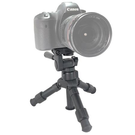 VidPro TT-12 Heavy Duty 3-Section Aluminum Table Top Tripod with 3-Way Pan Head