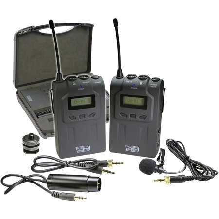 VidPro XM-W4 Professional UHF Wireless Microphone Kit