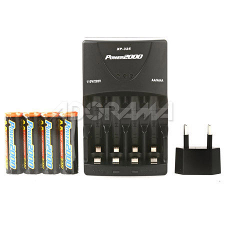 Power2000 XP325 Kit with 4 AA Batteries/Charger