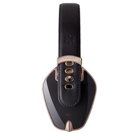 PRYMA Special Leather & Aluminum Headphones, Rose Gold & Dark Gray