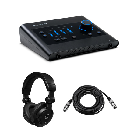 PreSonus Quantum ES 2 2x2 24-Bit USB-C Audio Interface, w/Headphones & Mic Cable