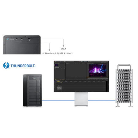 Promise Technology Pegasus32 R8 144TB (8x18TB) 8-Bay USB 3.2 RAID
