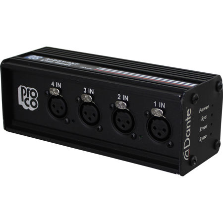 Pro Co Sound AoDST 4-Channel Female Neutrik XLR Dante Drop Box