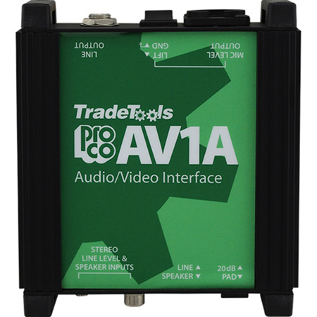 Pro Co Sound AV1A Audio-Visual Passive Interface Box