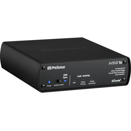 PreSonus AVB-D 16 16x16 Two-Way AVB-to-Dante Network Bridge