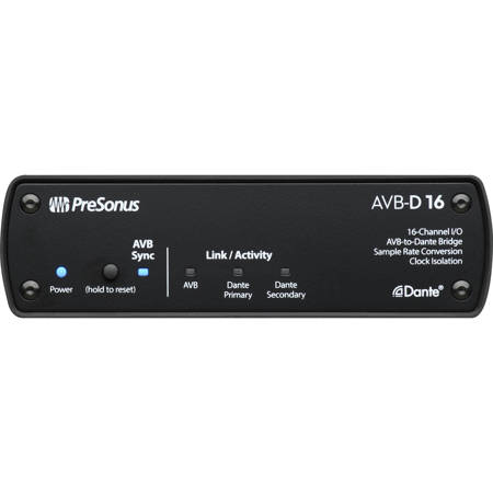 PreSonus AVB-D 16 16x16 Two-Way AVB-to-Dante Network Bridge