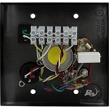Pro Co Sound AVP1 Audio-Visual Passive Interface Wallplate, Black