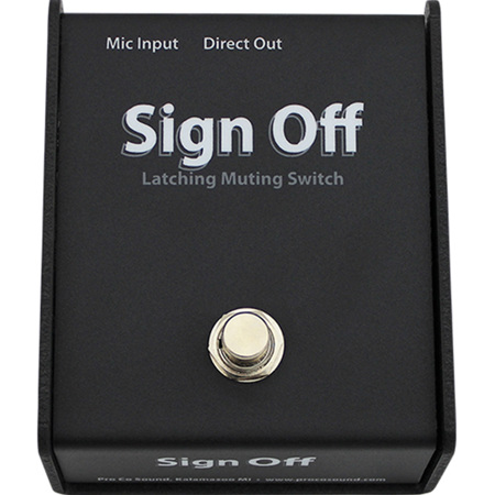 Pro Co Sound Cough Drop Series CDSO Sign Off Latching Microphone Muting Switch
