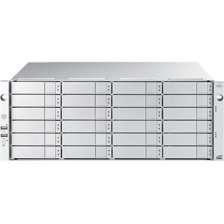 Promise Technology VTrak D5800FXD 4U 24-Bay FC/iSCSI/NAS Unified Storage System with 192TB (24x 8TB 7200rpm 12G SAS) HDD, RAID Dual HA Controllers with 4-Port 10GSFP+ and 8-Port 32Gb FC