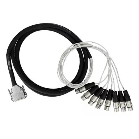 Pro Co Sound 10' D-Sub DB25 to 8x XLR Female Analog Multi Track Recording Cable