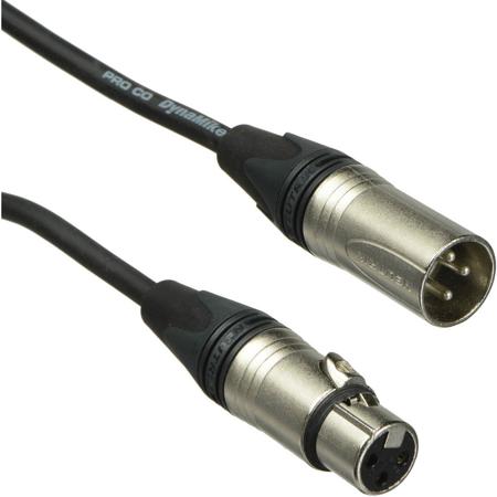 Pro Co Sound Excellines 10' XLR (M) to XLR (F) Lo-z Microphone Cable, 2x 24 Gauge