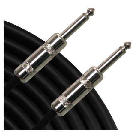 Pro Co Sound G1-12 12' 24 AWG Guitar Instrument Cable with 2x 1/4" Connectors, Black