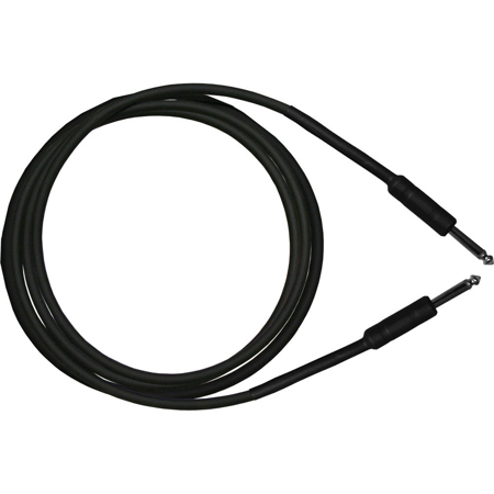 Pro Co Sound G1S-10 10' 24 AWG Guitar Instrument Cable with 2x 1/4" Shrink Over Barrel Connectors, Black