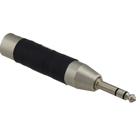 Pro Co Sound ITXBQ Isolation Transformer Adapter, 1/4" T/R/S Phone Plug to XLR M