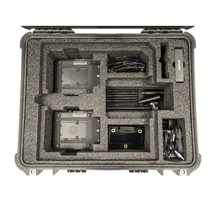 Paralinx Tomahawk HDMI 1:2 DELUXE Package, Includes Transmitter, 2x Receivers, 3x 18" PTap to Lemo Cables, Array MIMO Panel Antenna, Pelican 1550 Case
