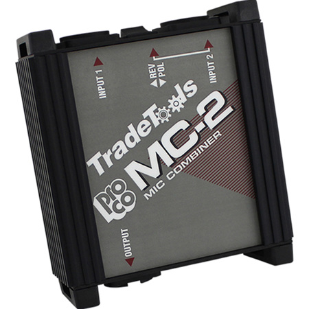 Pro Co Sound MC2 Microphone Combiner with 2 XLR Female Inputs to 1 XLR M Output